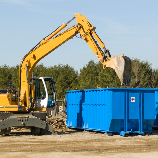 how does a residential dumpster rental service work in Tannersville